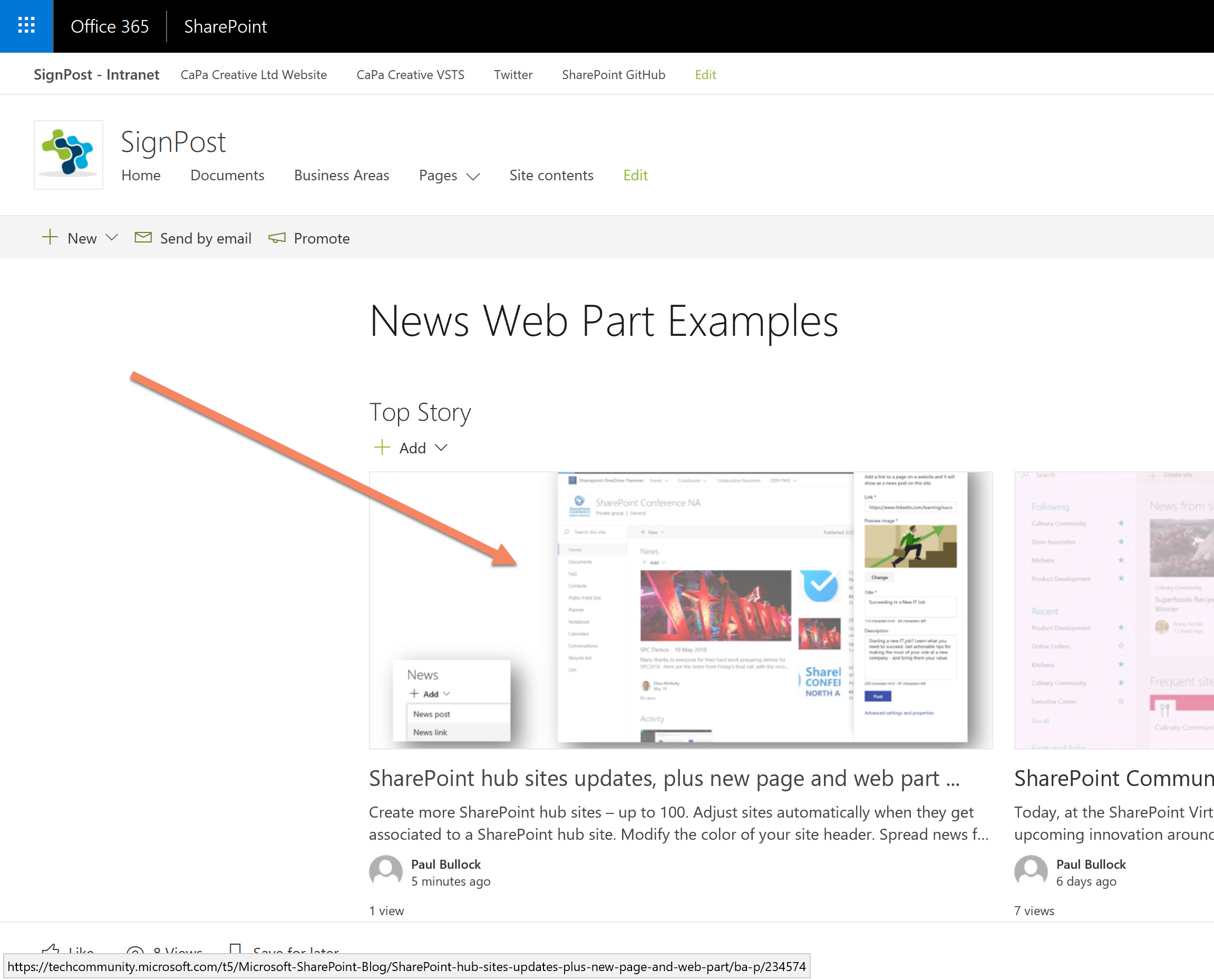Screenshot of the finished output 