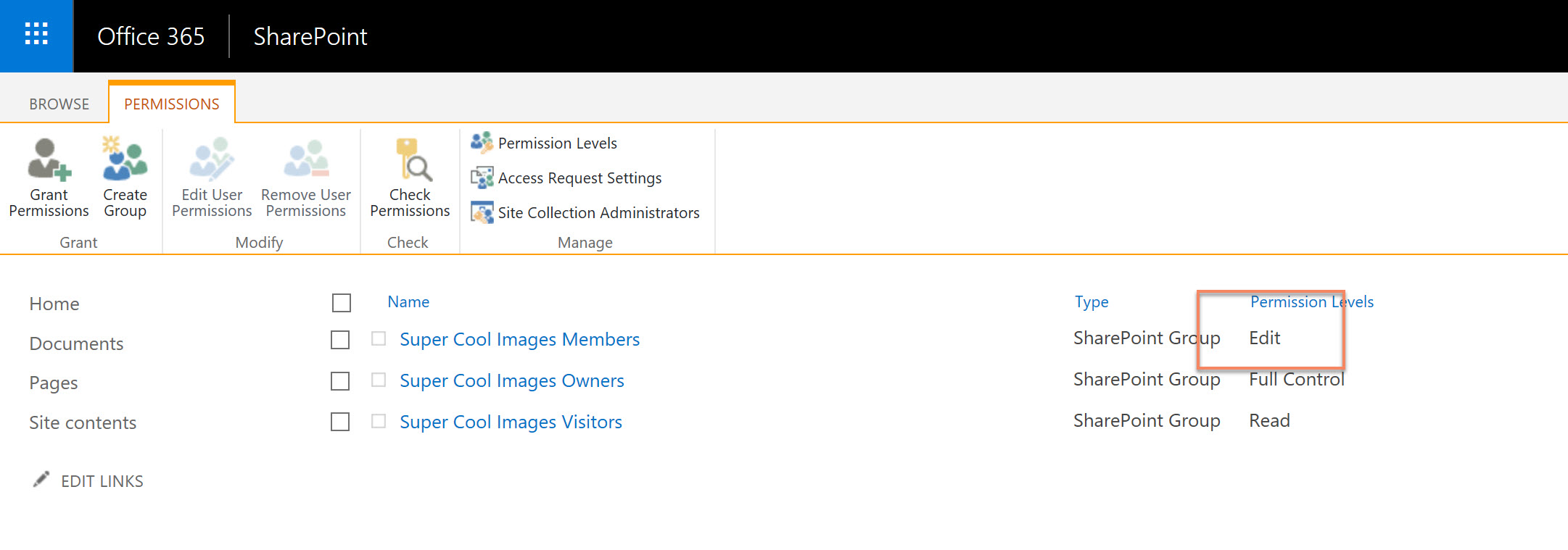 Members all have delete list permissions