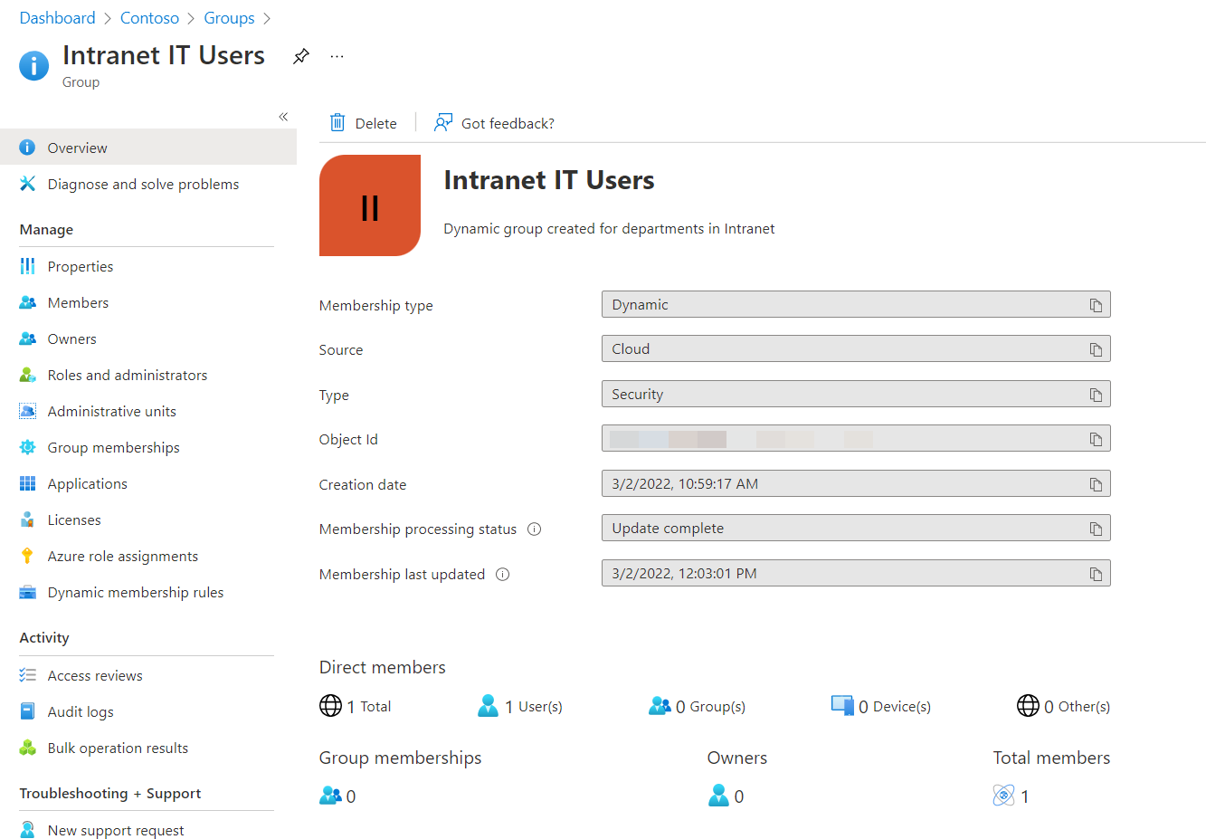 Azure AD - Groups processed