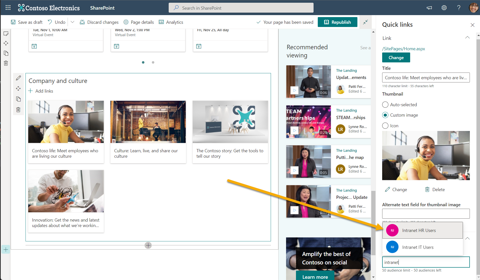 Example of using dynamic groups