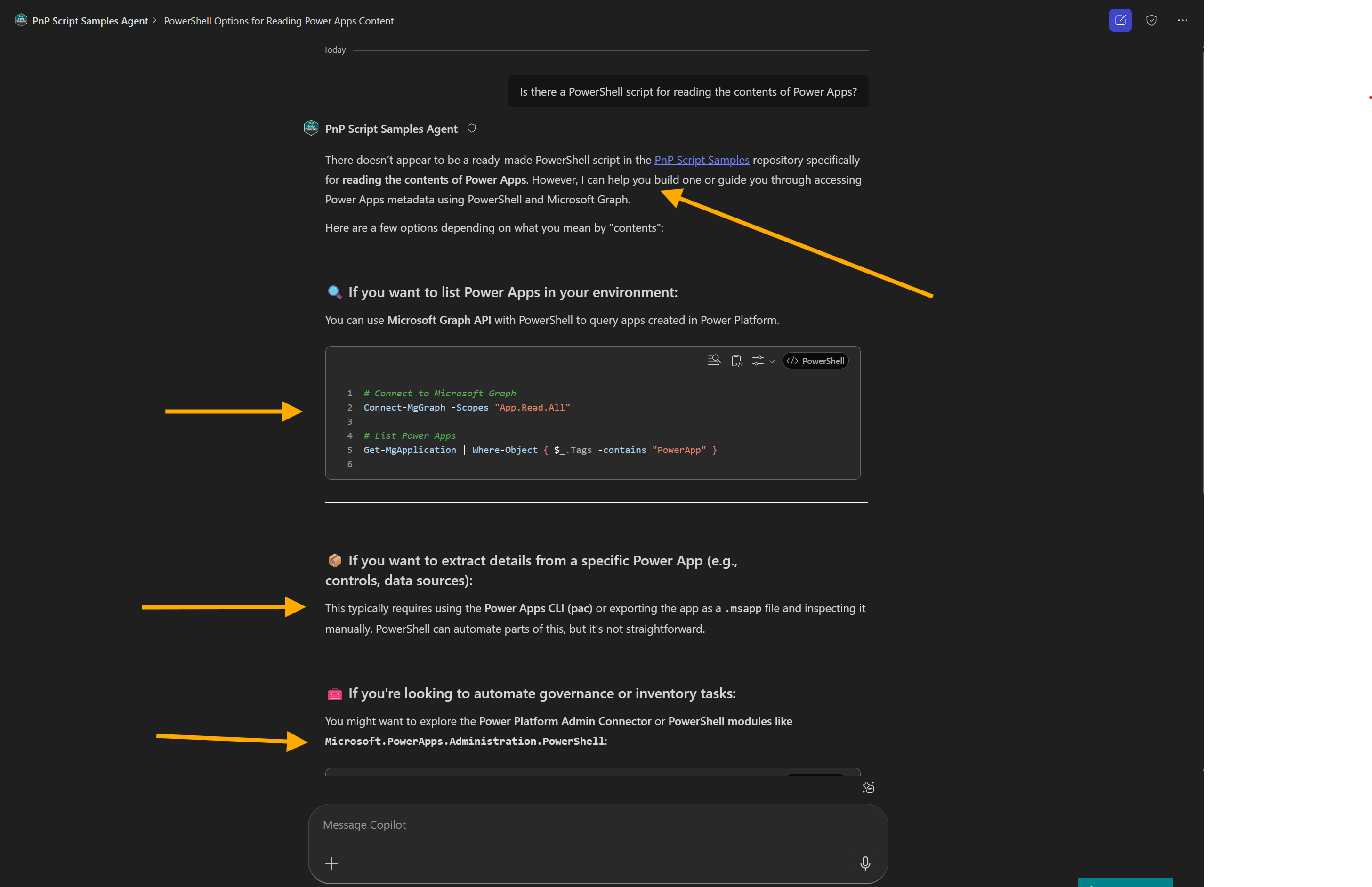 Using Domain Knowledge Top of Response