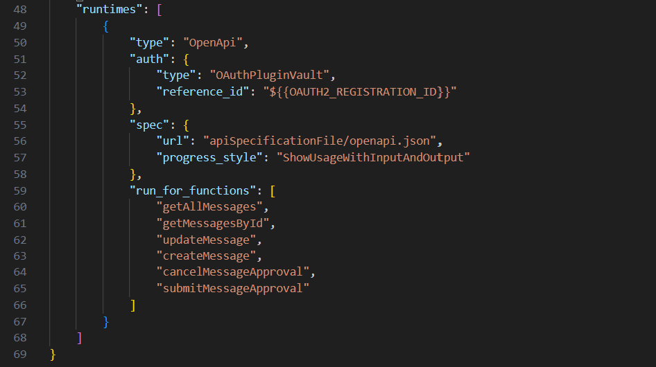 images of the Entra ID App Settings