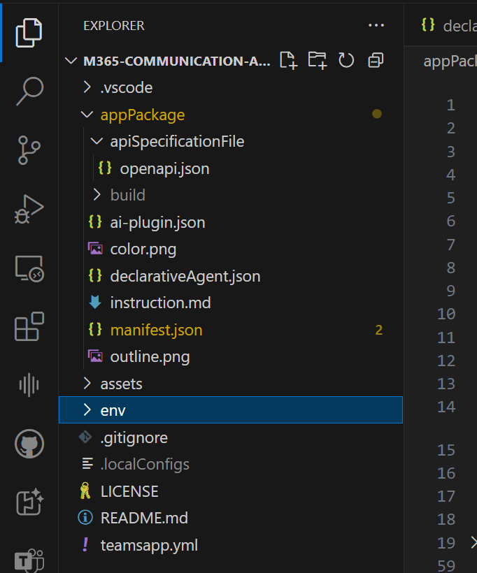 Image of the files generated